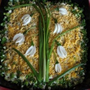 Куриный салат «Пробуждение весны» — вкусный нежный салатик, очень простой!