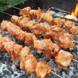 Шашлык из курицы по-грузински — изумительно сочный, рекомендую!