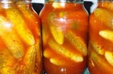 Консервация огурцов с кетчупом Чили на зиму — очень вкусно и съедается быстро!