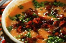 Тыквенный суп-пюре с беконом — вкусный, полезный, согревающий супчик!