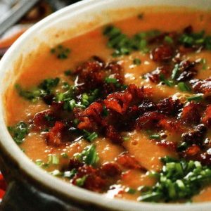 Тыквенный суп-пюре с беконом — вкусный, полезный, согревающий супчик!
