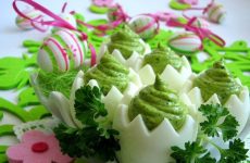 Яйца с зеленым кремом — вкусные, сытные и легкие в приготовлении!