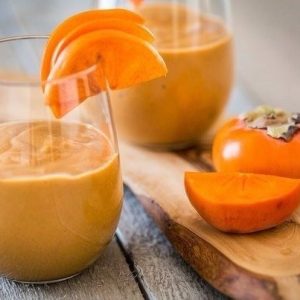Смузи из хурмы и апельсина — густой насыщенный вкус!