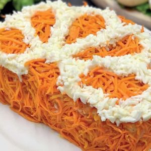 Салат «Долька апельсина» — праздничный салат станет ярким украшением стола!