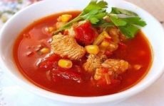 Томатный суп с индейкой — очень простое блюдо!